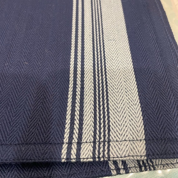 Set of 4 Navy Blue and Grey Placemats - Picture 1 of 3
